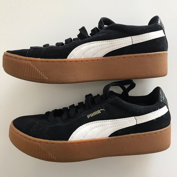 puma suede platform damen sneaker